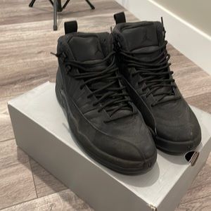 “USED” Air Jordan 12 Retro Winter Black